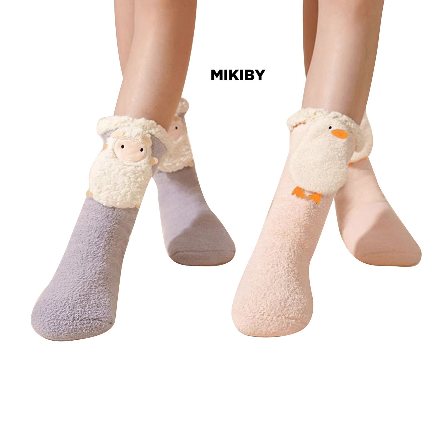 MIKIBY Heated Socks for Winter/Sleeping/Indoor/Cold Weather Foot Warmer Thermal Socks