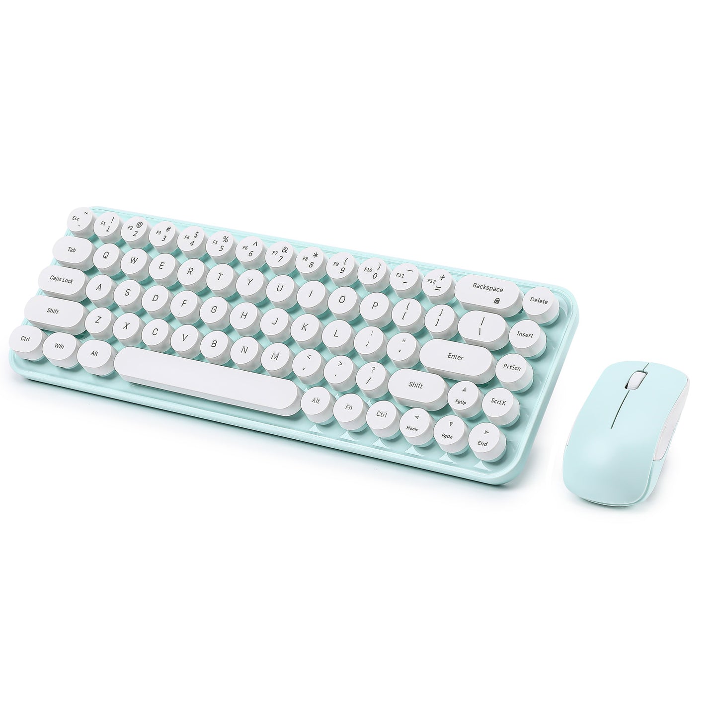 MIKIBY i68 Wireless Membrane Keyboard and Mouse Set